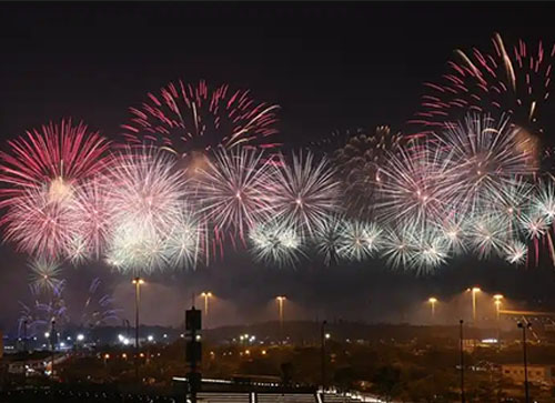 子洲县焰火晚会